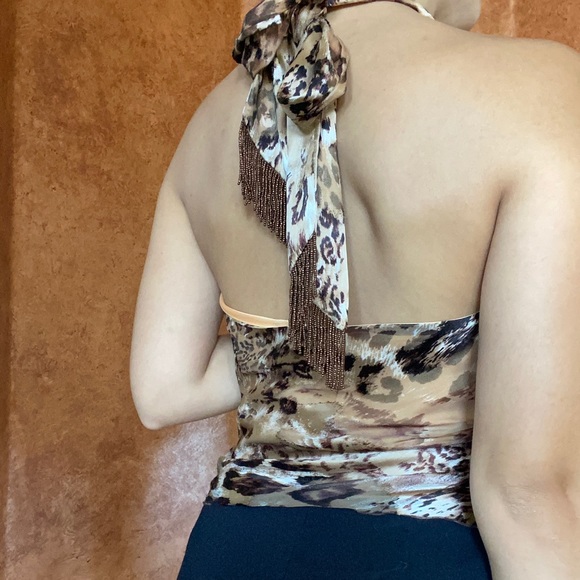 Leopard Print Cache Halter Top🐆 - Picture 4 of 6